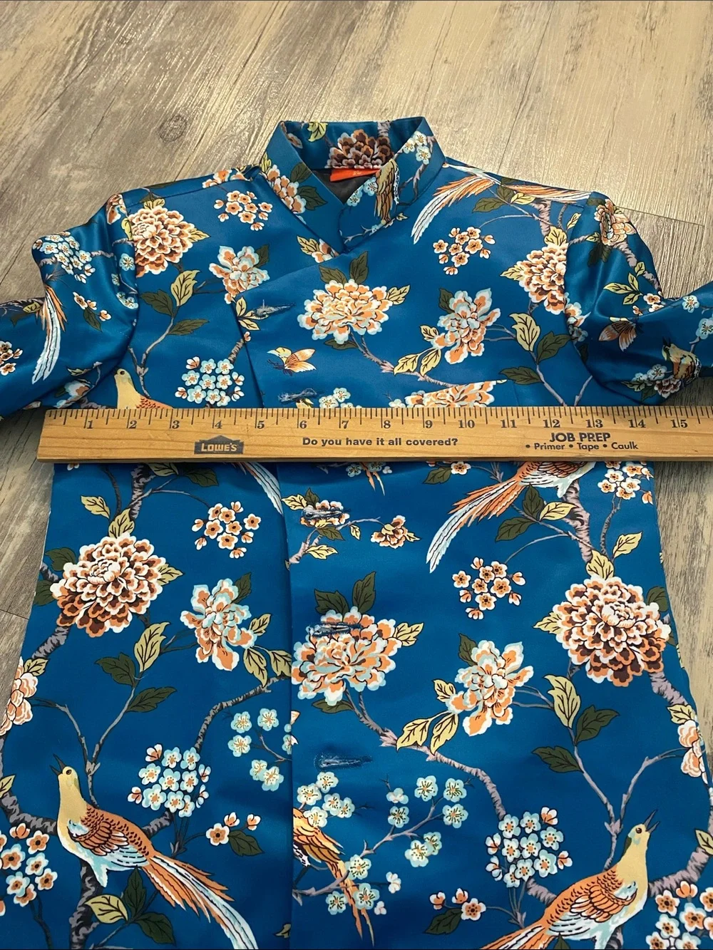 Vastramay Sherwanis Turquoise Blue Floral Jacket Size 28 6-7 yrs